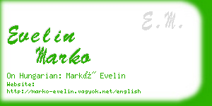evelin marko business card